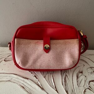Red and Pink Crossbody Bag